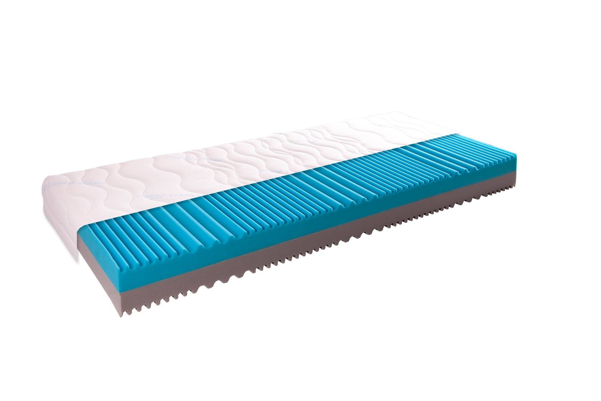 Kaltschaummatratze - Ocean Blue - 90 x 200 - H2/H3