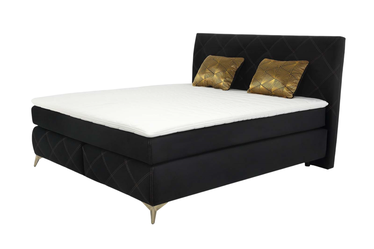 Boxspringbett - Leyla Max - 180x200- H4 bis 140 kg