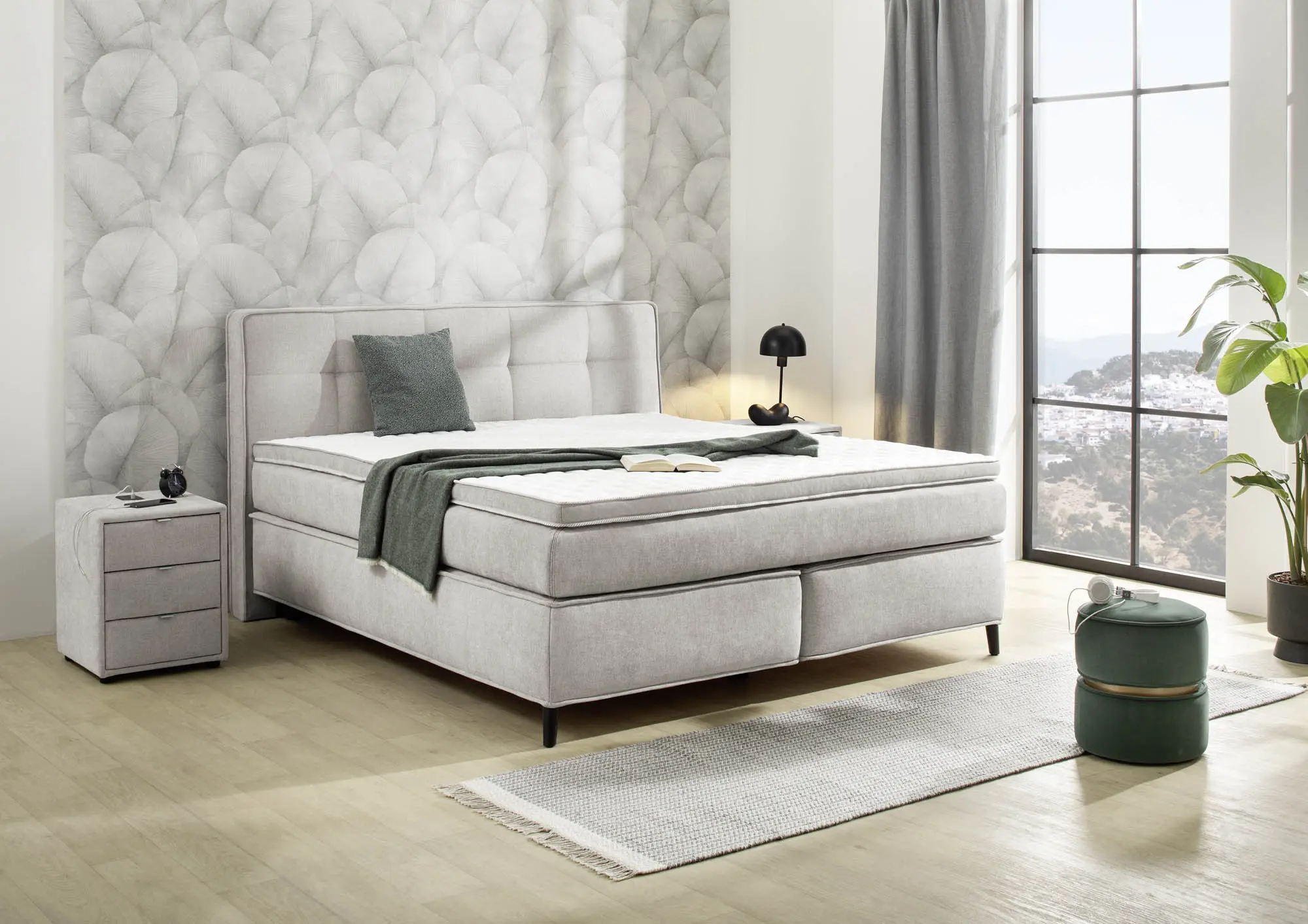 Boxspringbett - Capello Max - 180x200 - H4 bis 140 kg