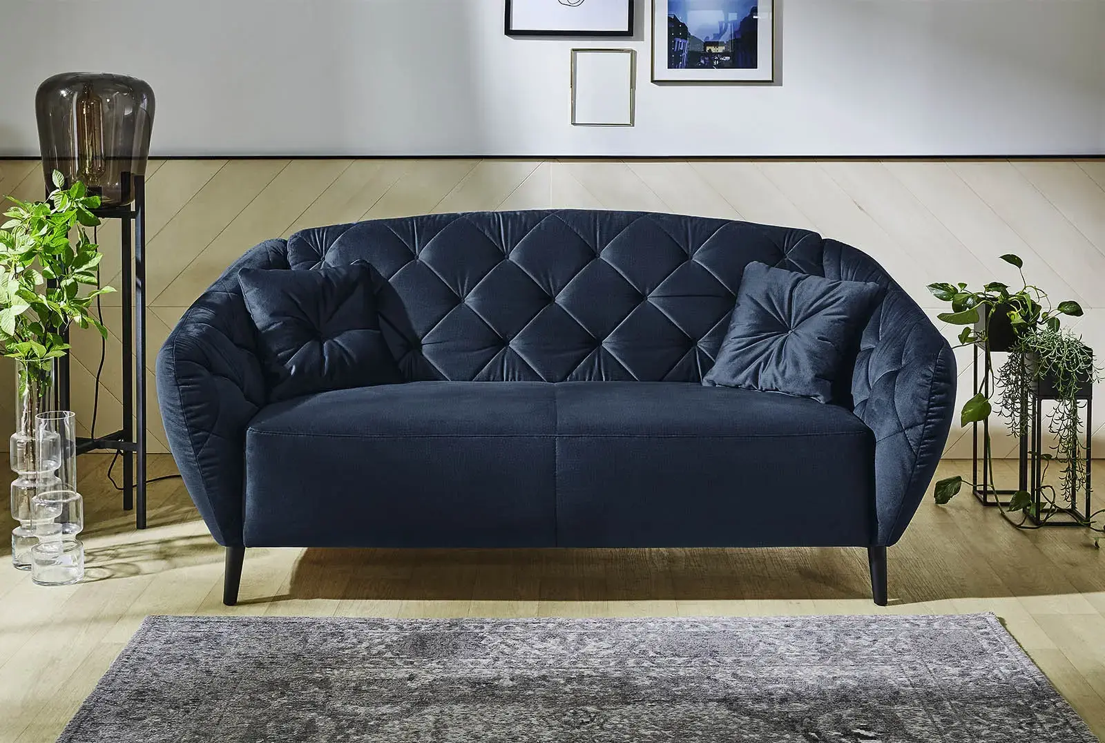 2,5 Sitzer - Leeds - dunkelblau