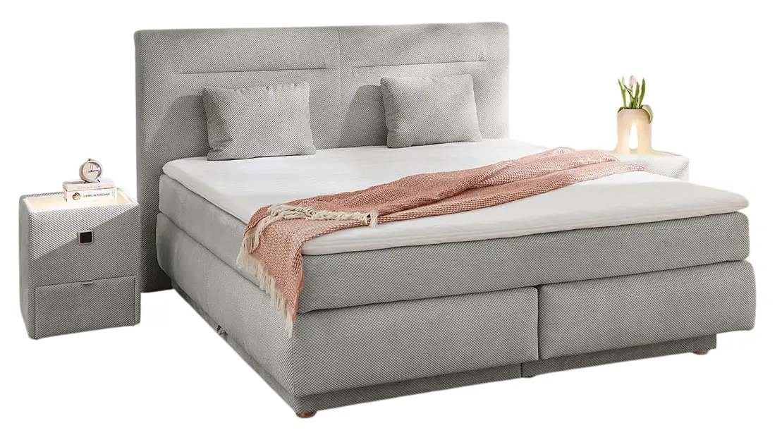 Boxspringbett - Simone - 180x200 - H2/H3 bis 120kg
